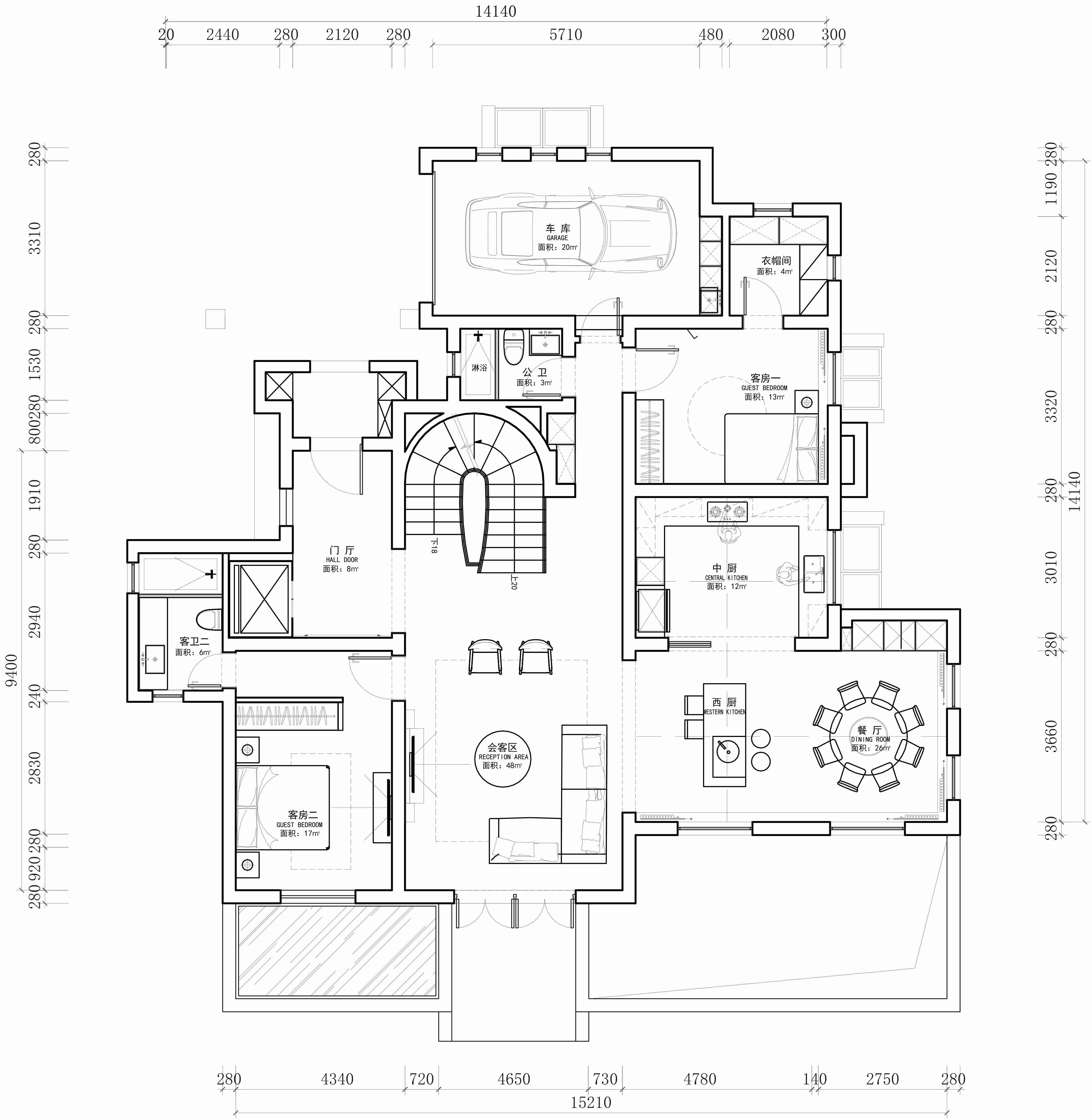 圣塔路斯 欧式别墅装修效果图