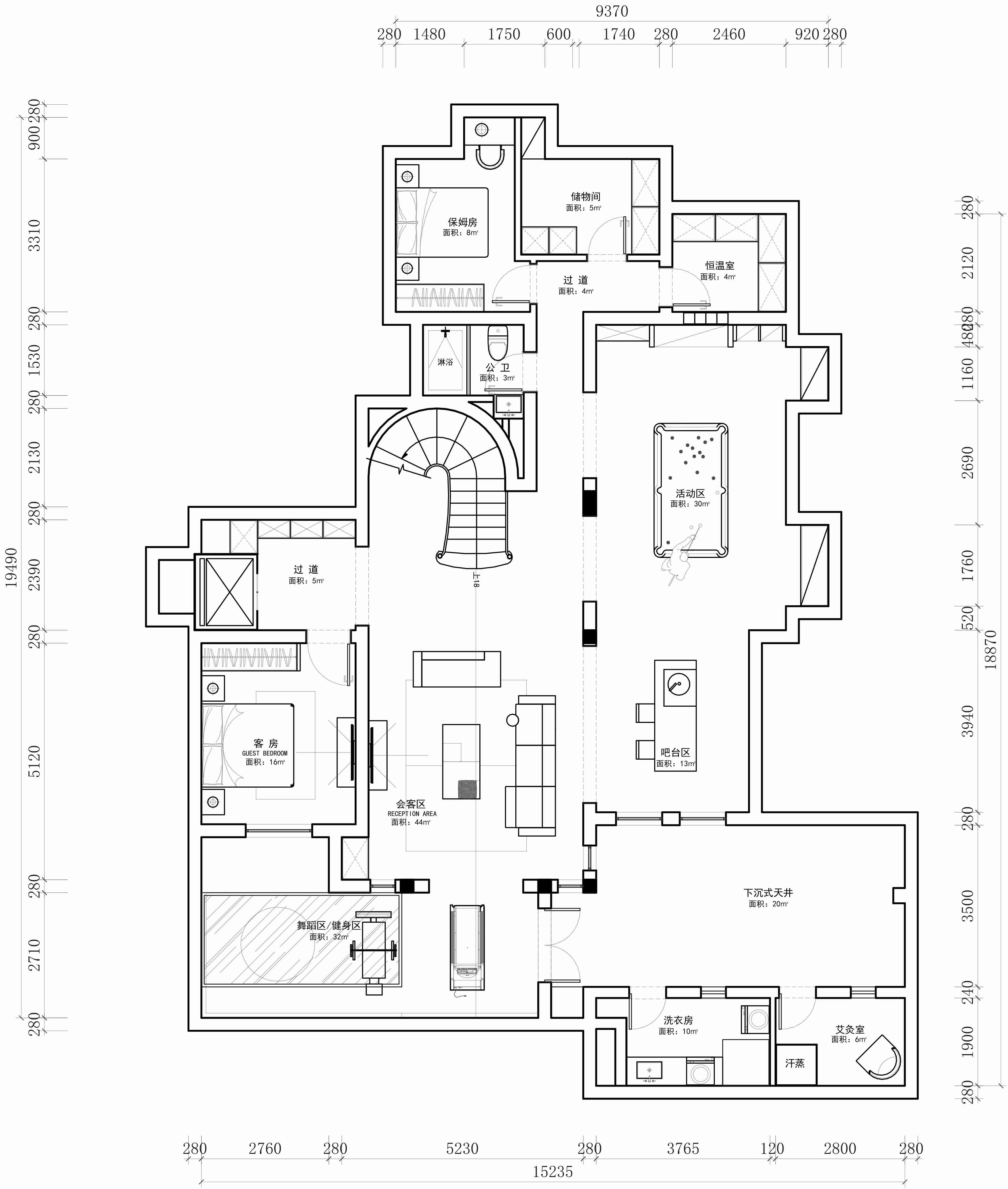 圣塔路斯 欧式别墅装修效果图